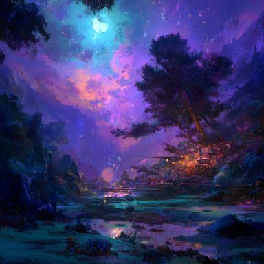 The Weft landscape - ethereal vista